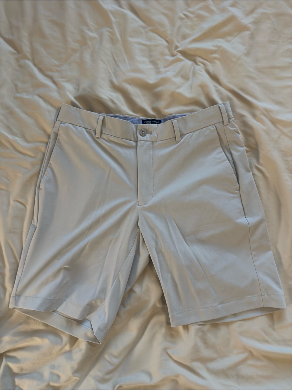 Peter Millar Surge Shorts. Size 32. 9 Inch. British Grey. Perfect Condition.